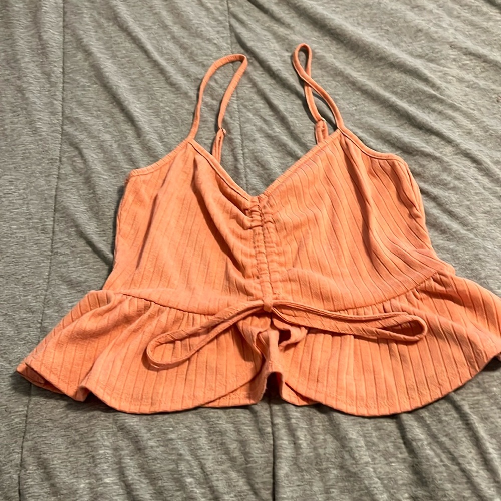 Small coral tank top